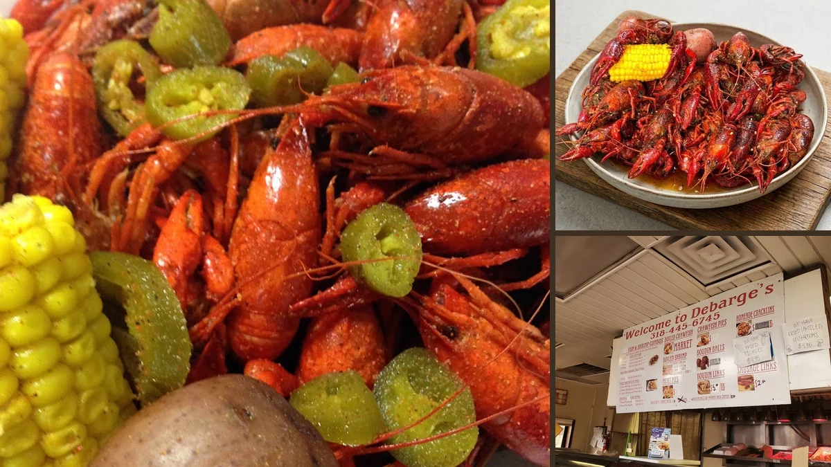 Crawfish, seafood, and Cajun plates